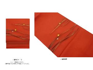 塩瀬金駒刺繍金彩露に抽象模様名古屋帯